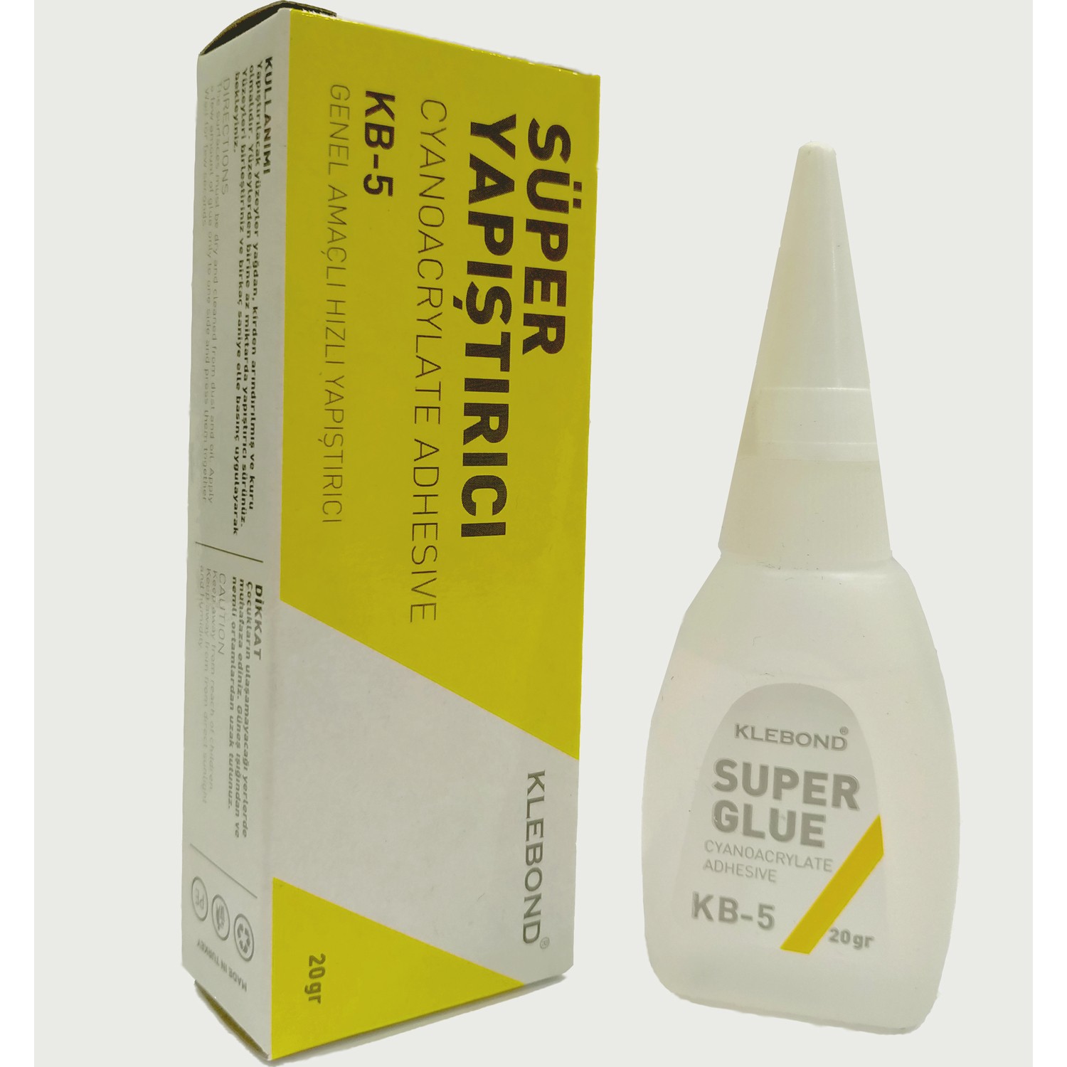 Klebond Super Glue - Süper Hızlı Yapıştırıcı 20GR.