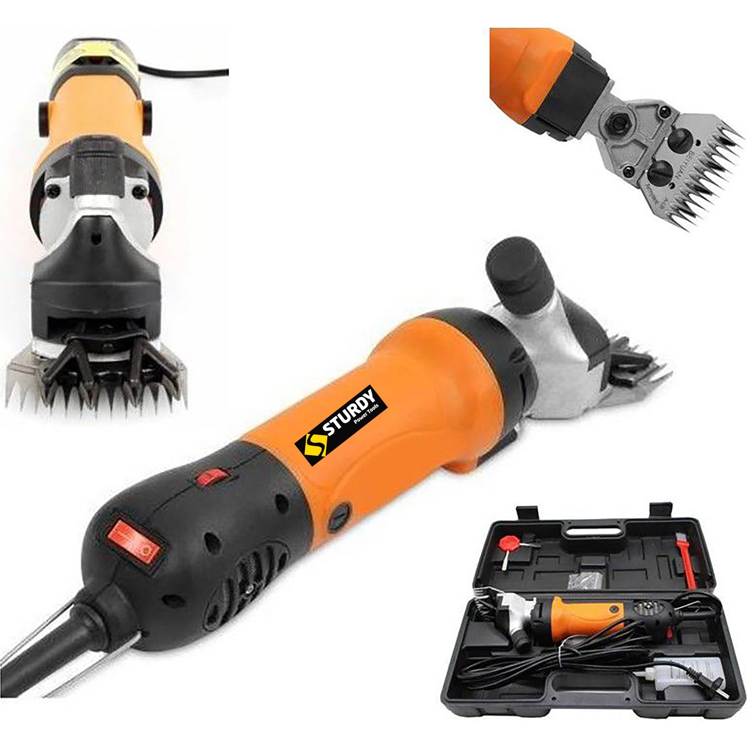 Sturdy 1500W Sjs Metal Şanzıman Koyun Kırkma Makinası Soğutmalı Sistem Profesyonel Kullanım