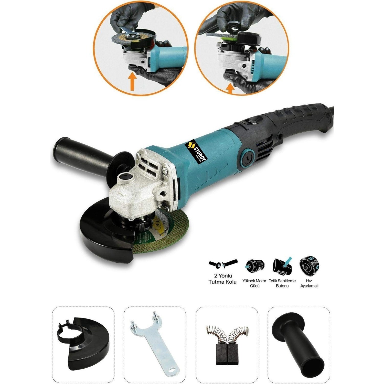 Sturdy Power Tools 1100 Watt Tam Professıonel Taşlama Makinası