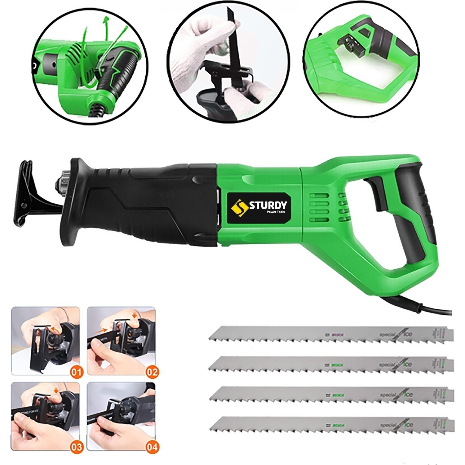 Sturdy Sjs Şanzuman 2021 New Seri Kurban Kemik Kesim Makinası Bosch Bıçak İLE3500 W