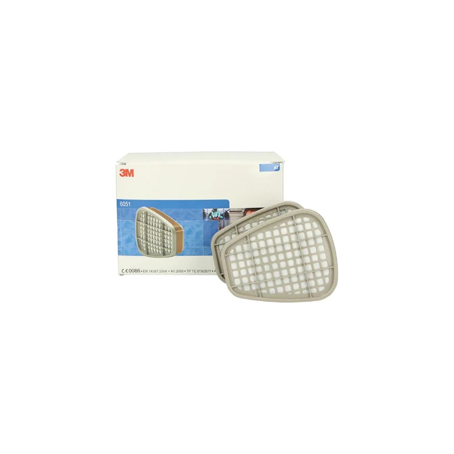 3M  3m 6051 A1 Organik Gaz Buhar Maske Filtresi 1 Çift