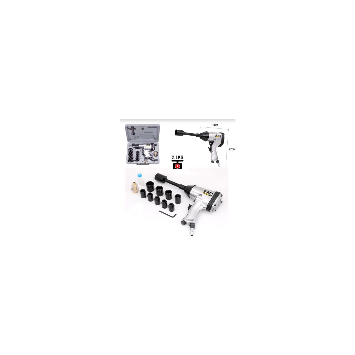 Projcb Plus Air Nm 540 Sjs Metal Şanıuman Havalı Somun Sökme Set 14 Parça