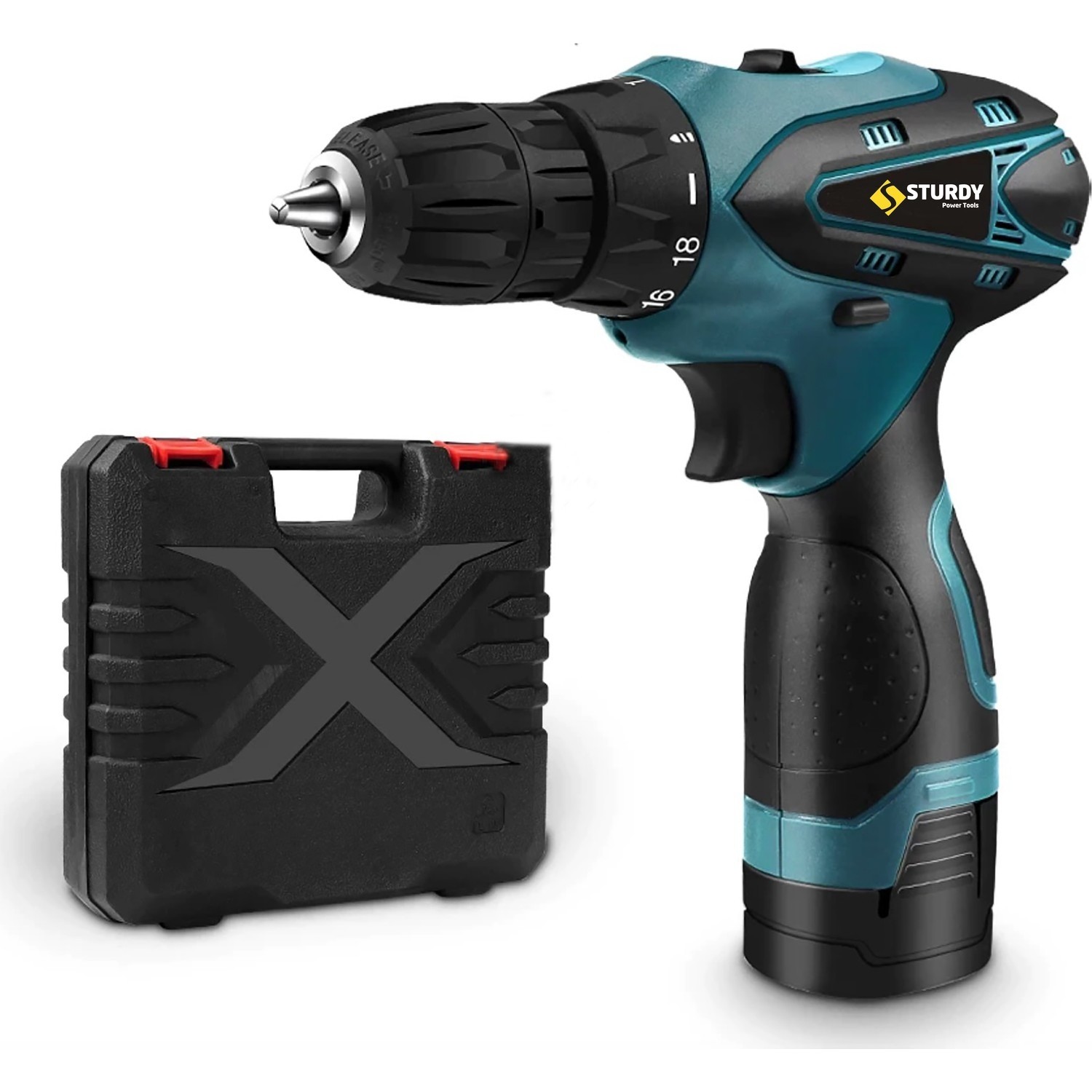 Sturdy 32V 5AH Lıon Armut Tıp  New Stater Seri  Şarjlı Matkap 27 Parça Setli