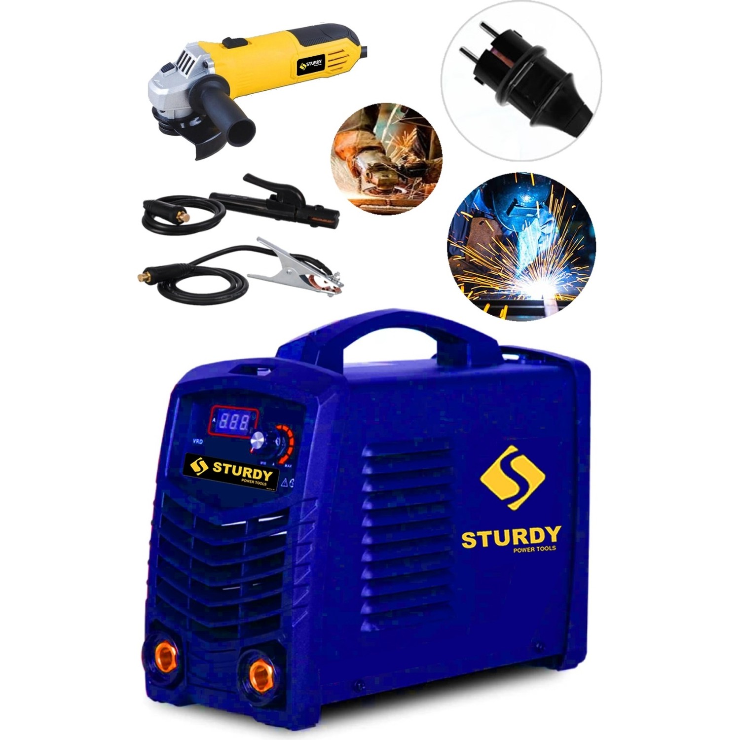 Sturdy Power Tools Special Model Monostick Technology Super Ultrasonıc 200  Dijital Göstergeli Taşlama Ile Beraber  Invertör Kaynak Makinası