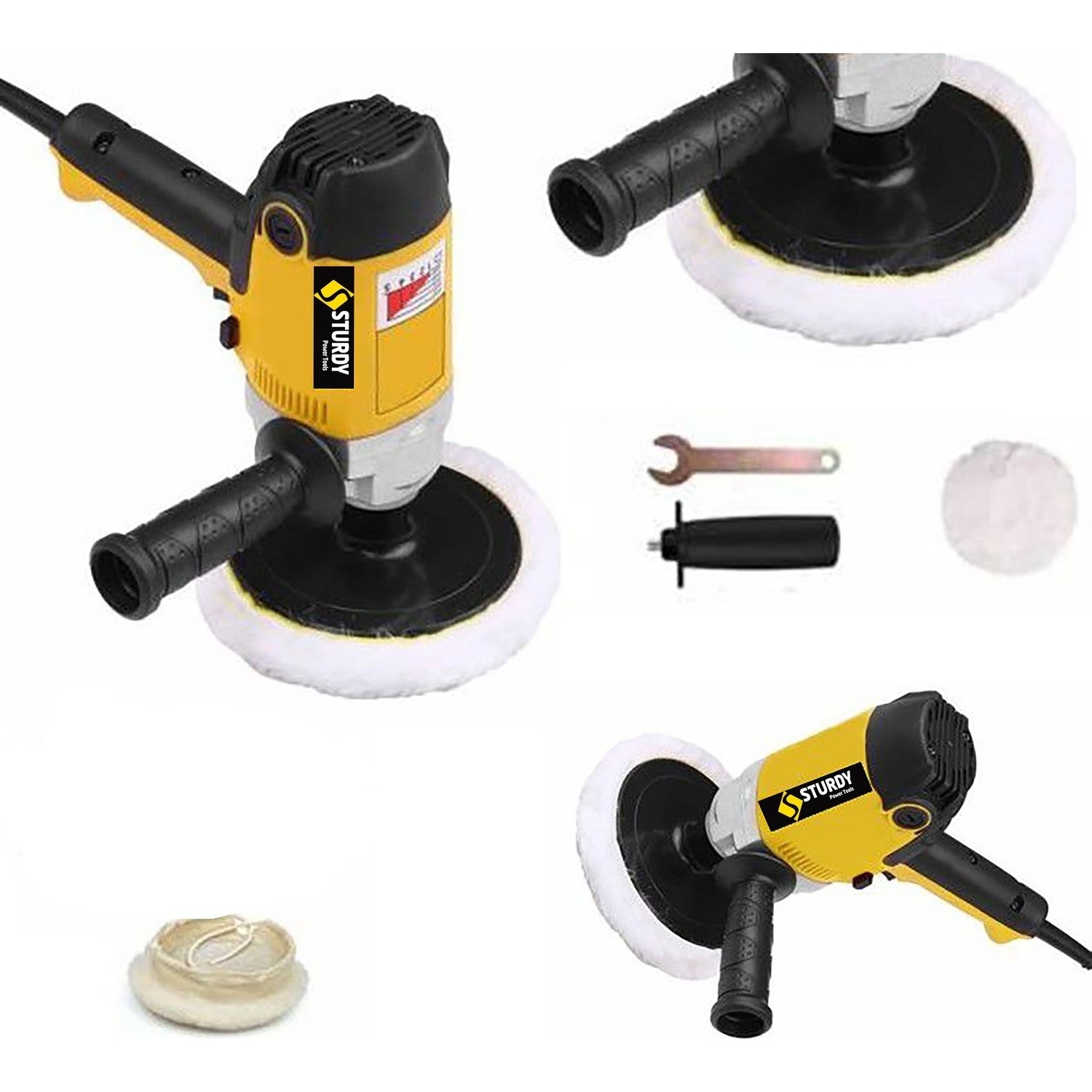 Sturdy Power Profesyonel 2800 Watt 6 Kademe Hız Kontrol Ayarlı Sulu Zımpara Pasta Cila Makinesi