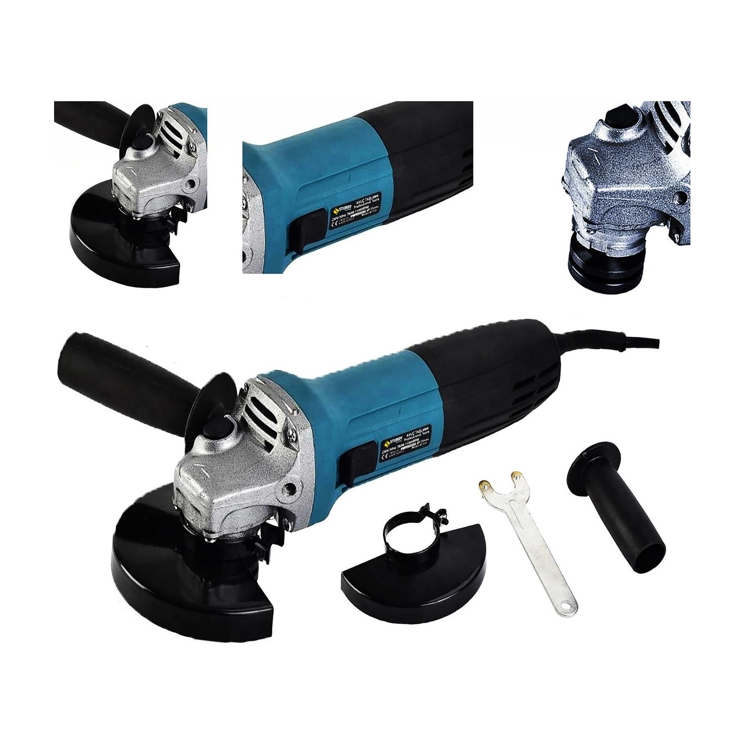 Sturdy 125 mm Devir Ayarlı 1800W Avuç Içi Taşlama Makinası