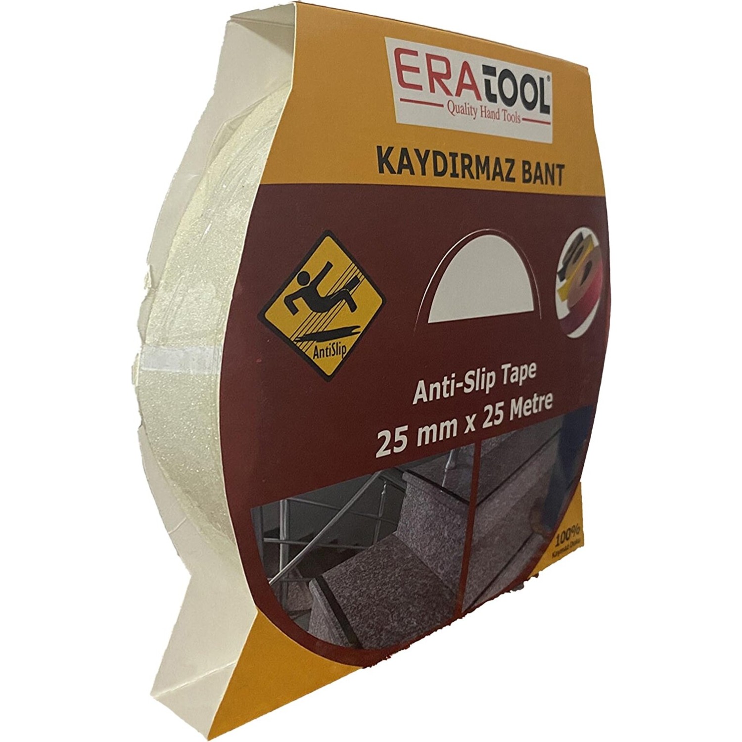 Eratool Merdiven Kaydırmaz Bant Zemin Şeffaf 25 mm x 25 mt