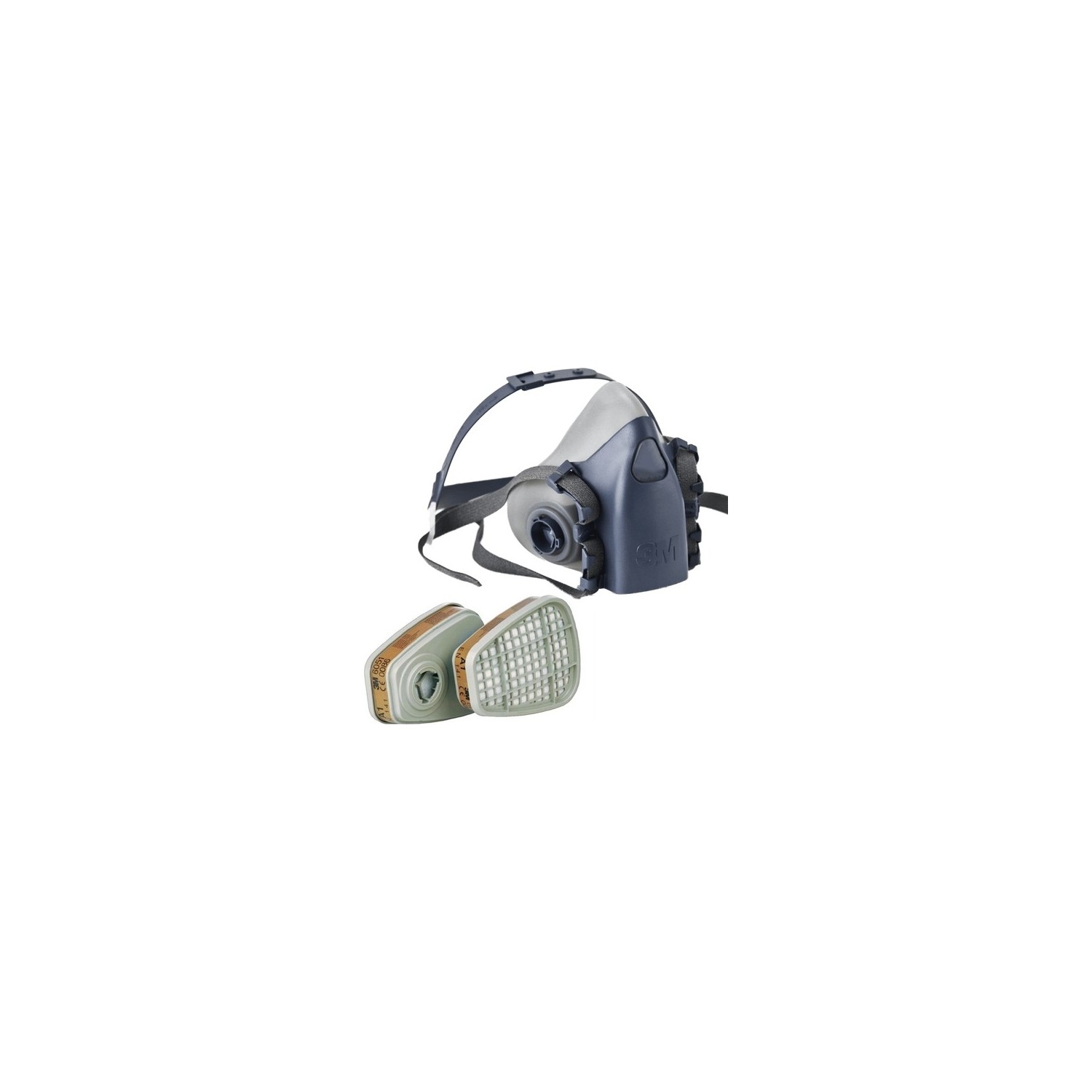 3m 7502 Yarım Yüz Maskesi (Medium) + 3m 6051 A1 Maske Filtresi