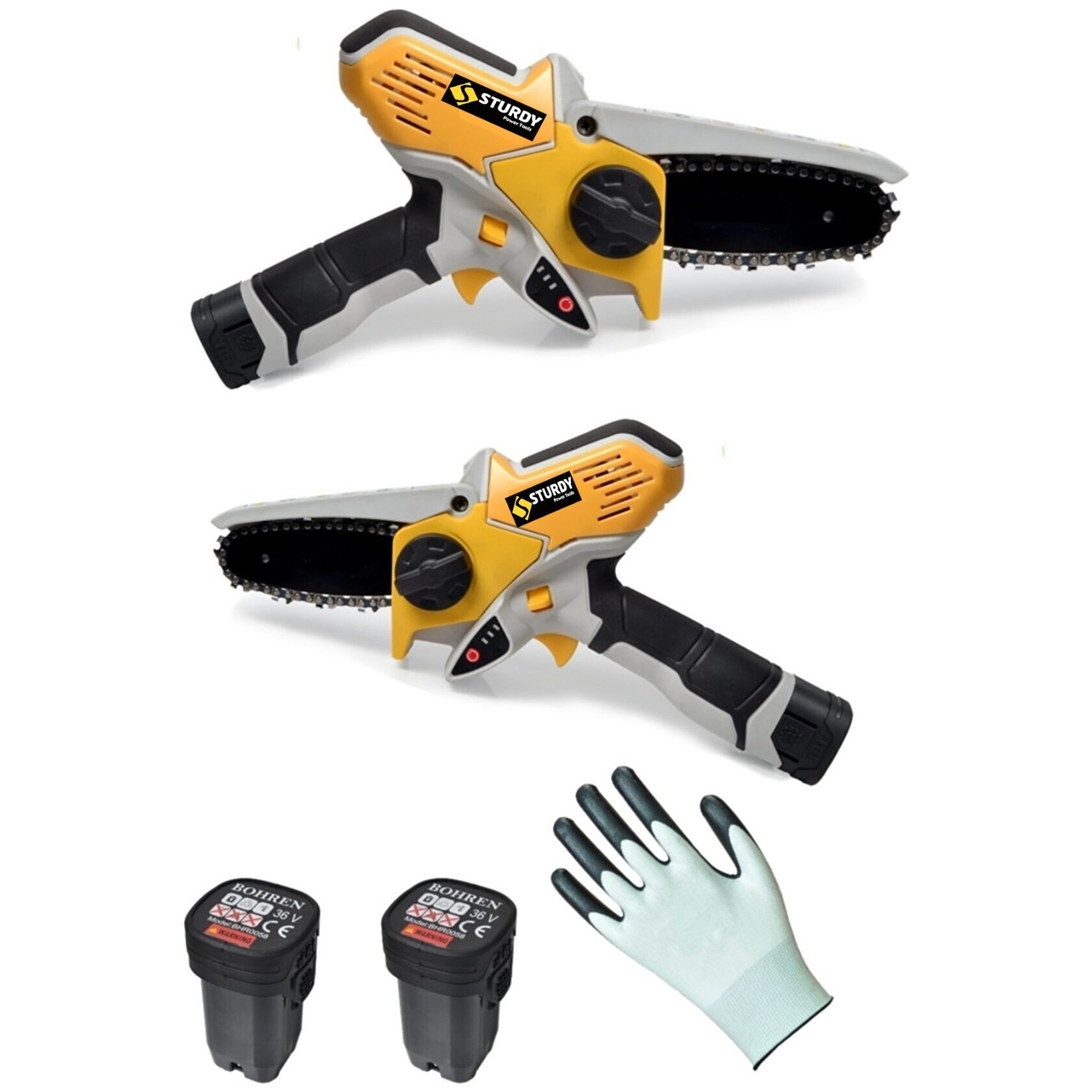 Sturdy Power Tools Japon Technologymagic Saw X-Torq Li-On Akülü Seri Dal Kesme Testere Makinası Çift Akülü