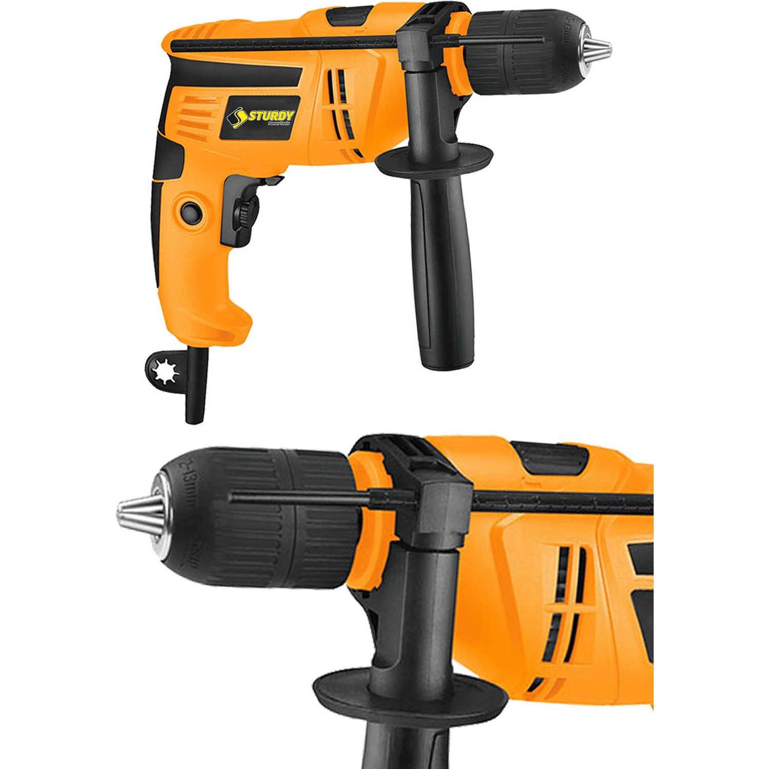 Sturdy  3700 V 35.000 Rpm Sjs  New Serıes  Metal Şanzıman Darbeli 13 mm Devir Ayarlı Matkap