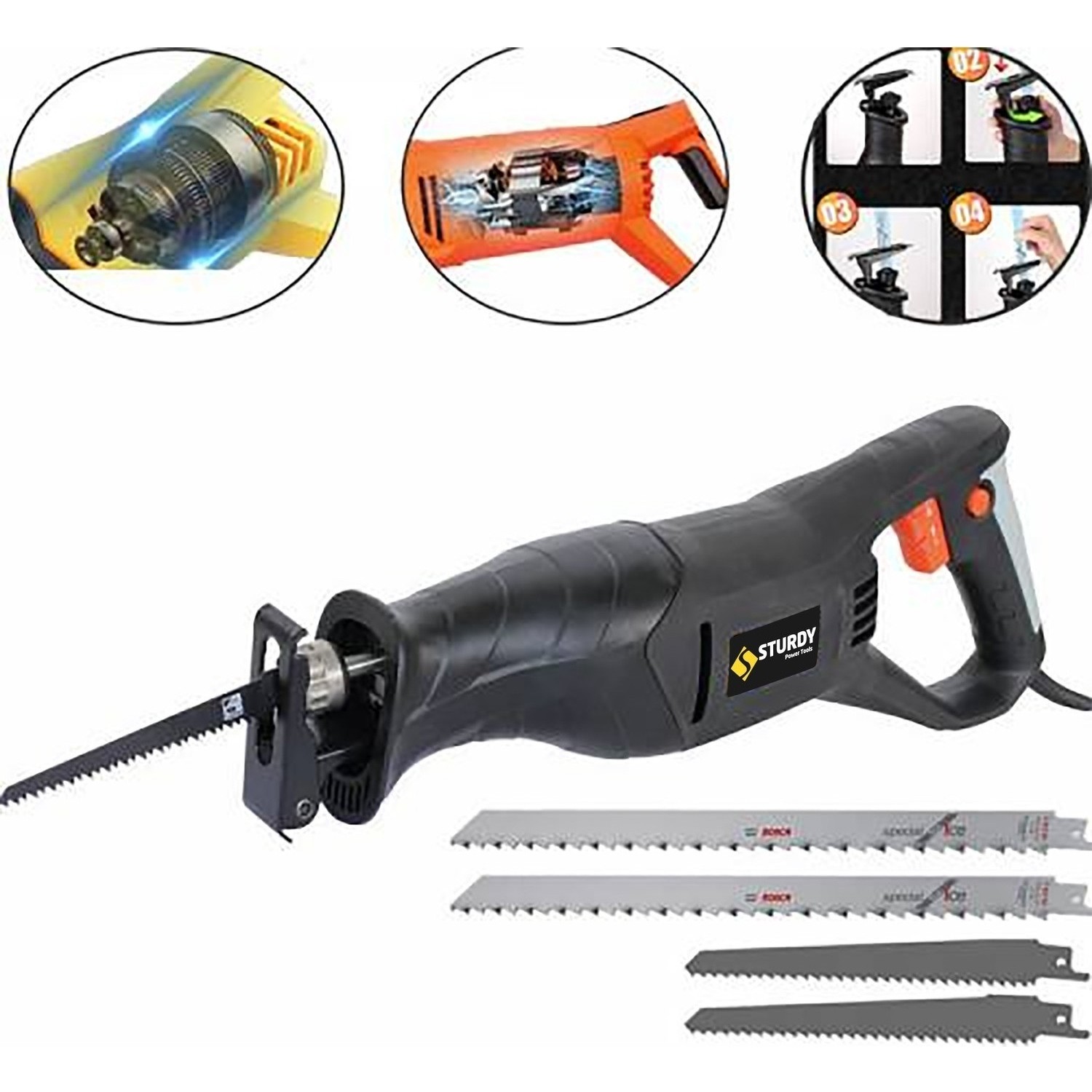 Sturdy Sjs Şanzuman 2022 New Model Kurban Kemik Kesim Makinası Bosch Bıçak İLE4400 W
