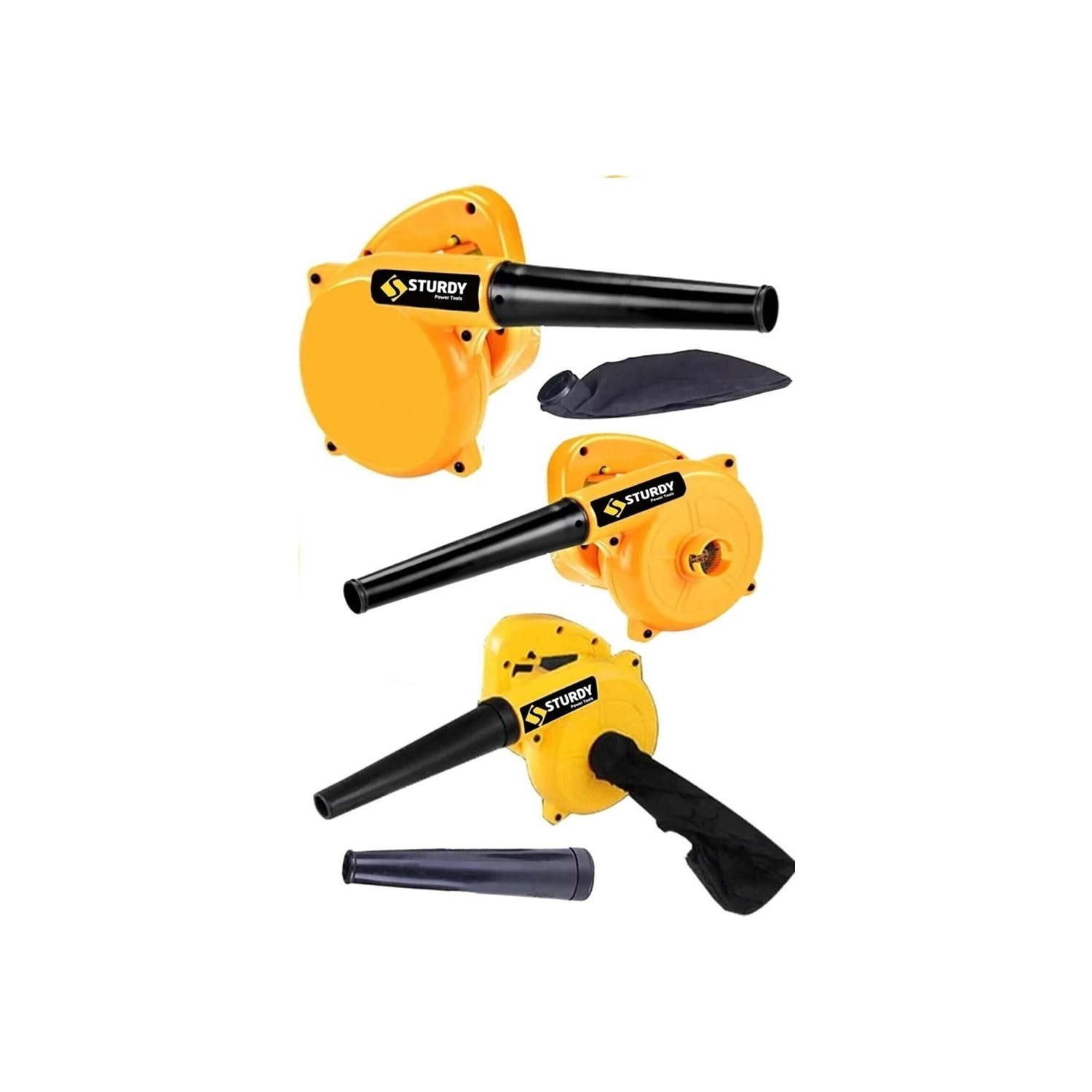 Sturdy Power Tools 3400 FW Süper Güç Elektrikli Hava Körüğü Yellow Serı Üfleme Makinası Emme Özellikli