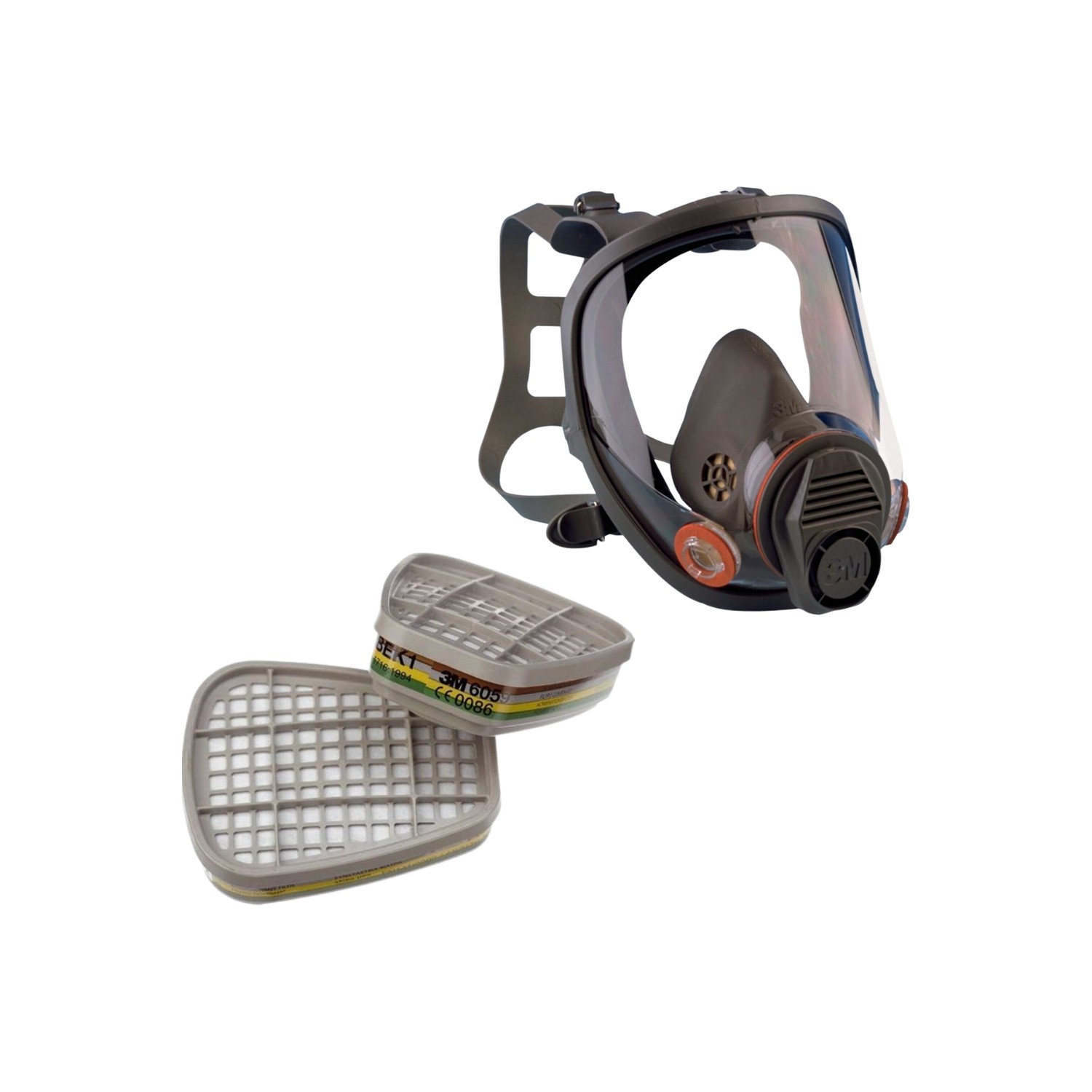 3m 6800 Tam Yüz Maskesi ve 3m 6059 Abek1 Maske Filtresi