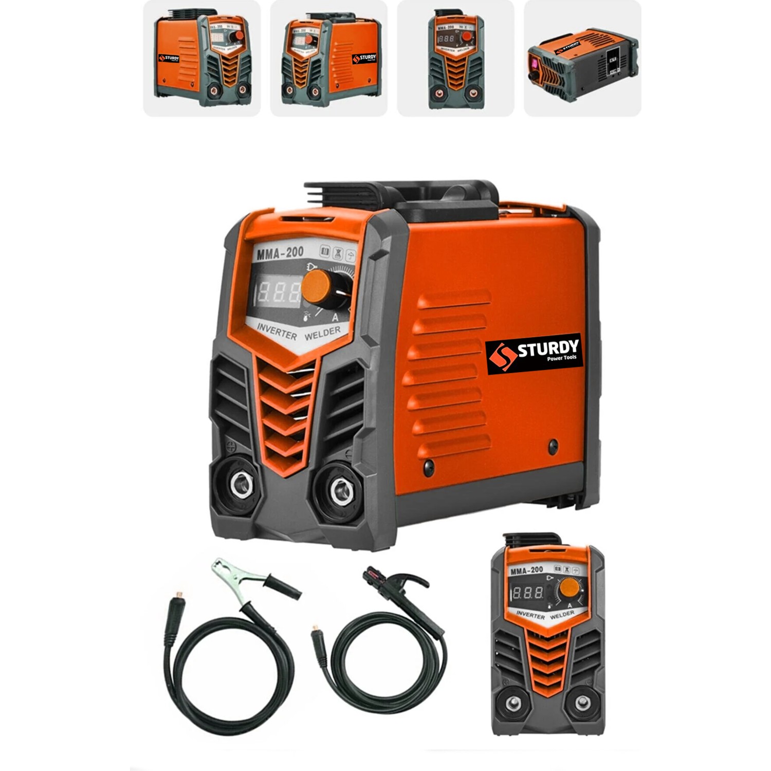 Sturdy Quelle Masdar 200 Amper Profesyonel Dijital Göstergeli Inverter Kaynak Makinesi
