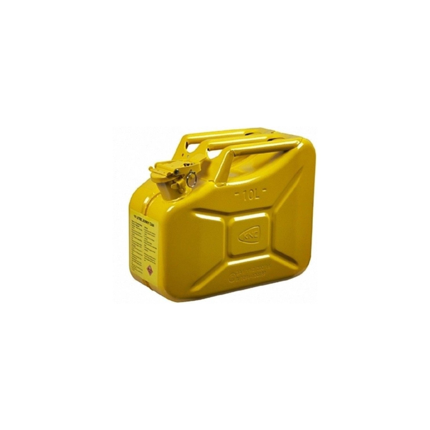Knc Sarı Metal Yakıt Bidonu 10 Litre