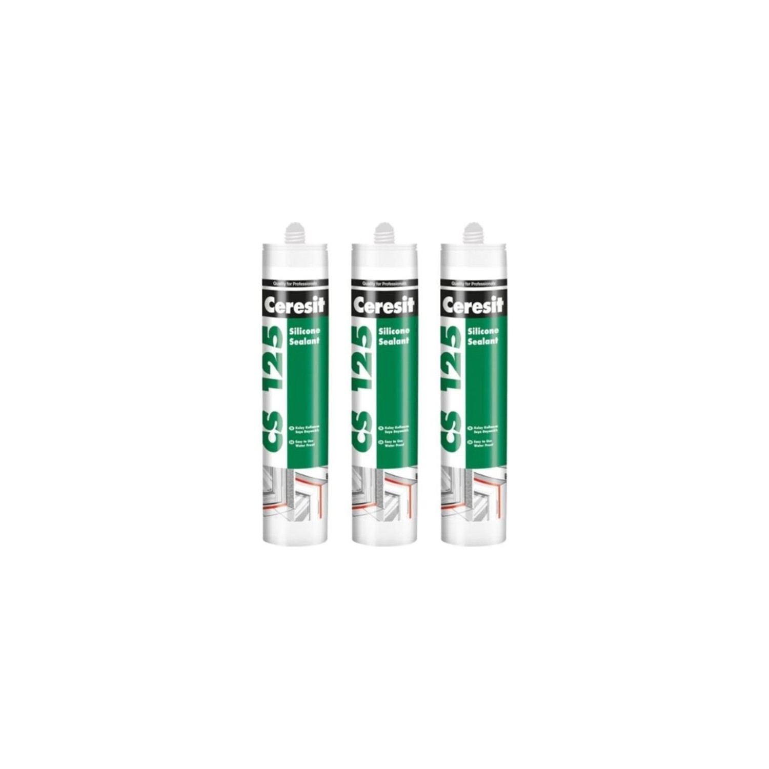 Ceresit Cs 225 Silikon Beyaz 280G 3 Adet