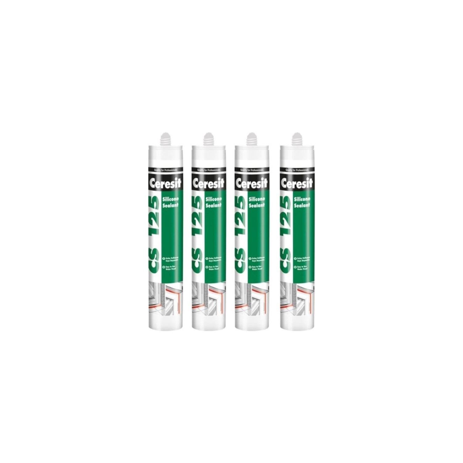 Ceresit Cs 225 Silikon Beyaz 280G 4 Adet