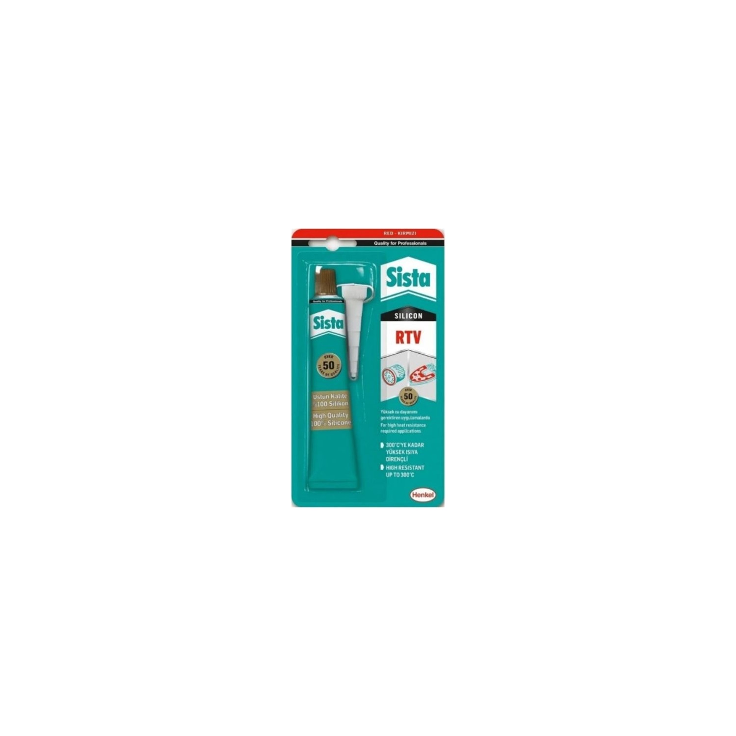 Sista Rtv Kırmızı Sıvı Conta 50G Blister