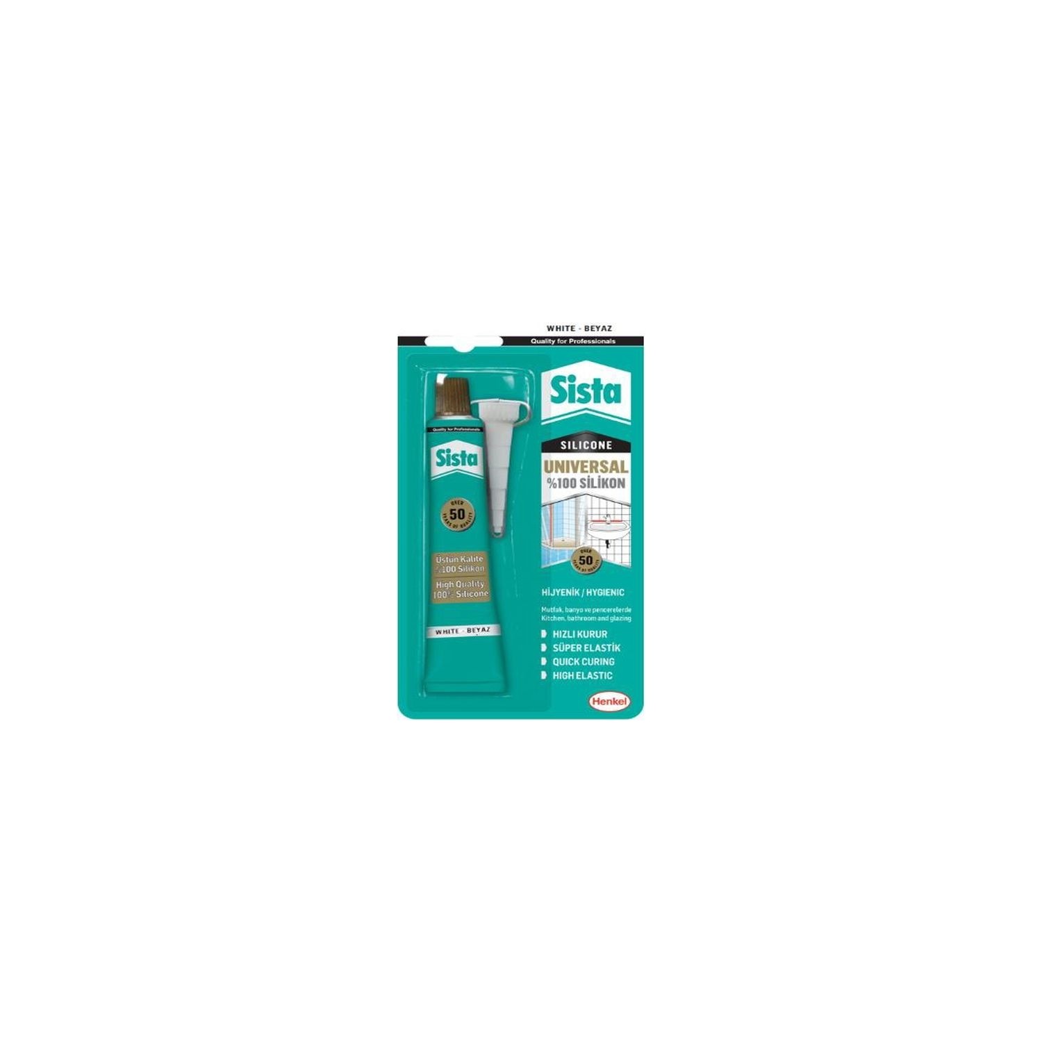 Sista Üniversal Silikon Beyaz 50G Blister