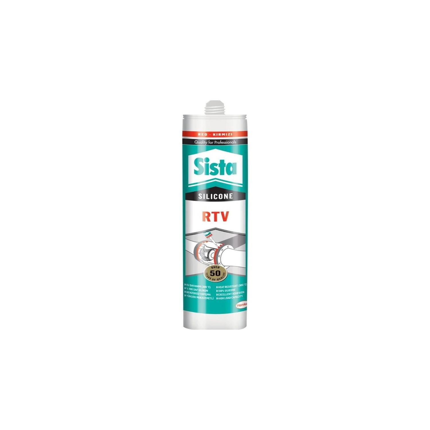Sista Rtv Silikon Kırmızı 310ML