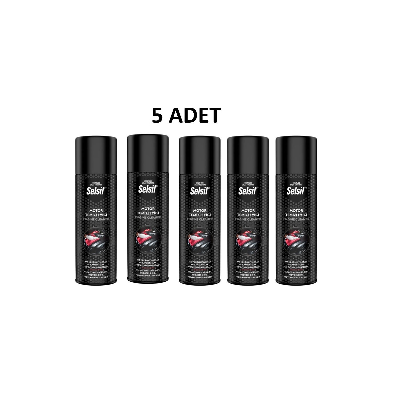 Selsil Susuz Motor Temizleme Spreyi 500ML 5 Adet