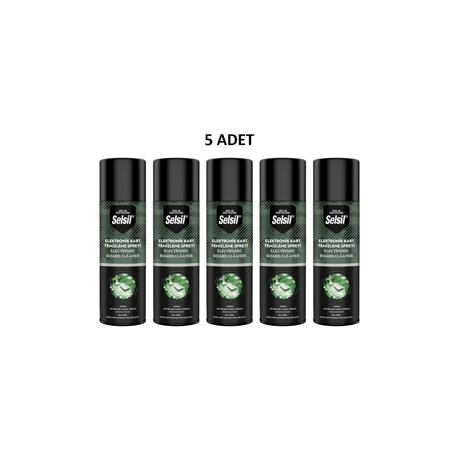 Belirtilmemiş Selsil Elektronik Devre Kart Temizleme Spreyi 200ML 5 Adet