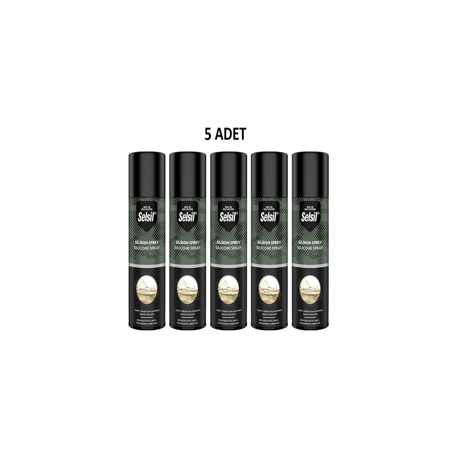 Selsil Silikon Sprey 200 ml 5 Adet