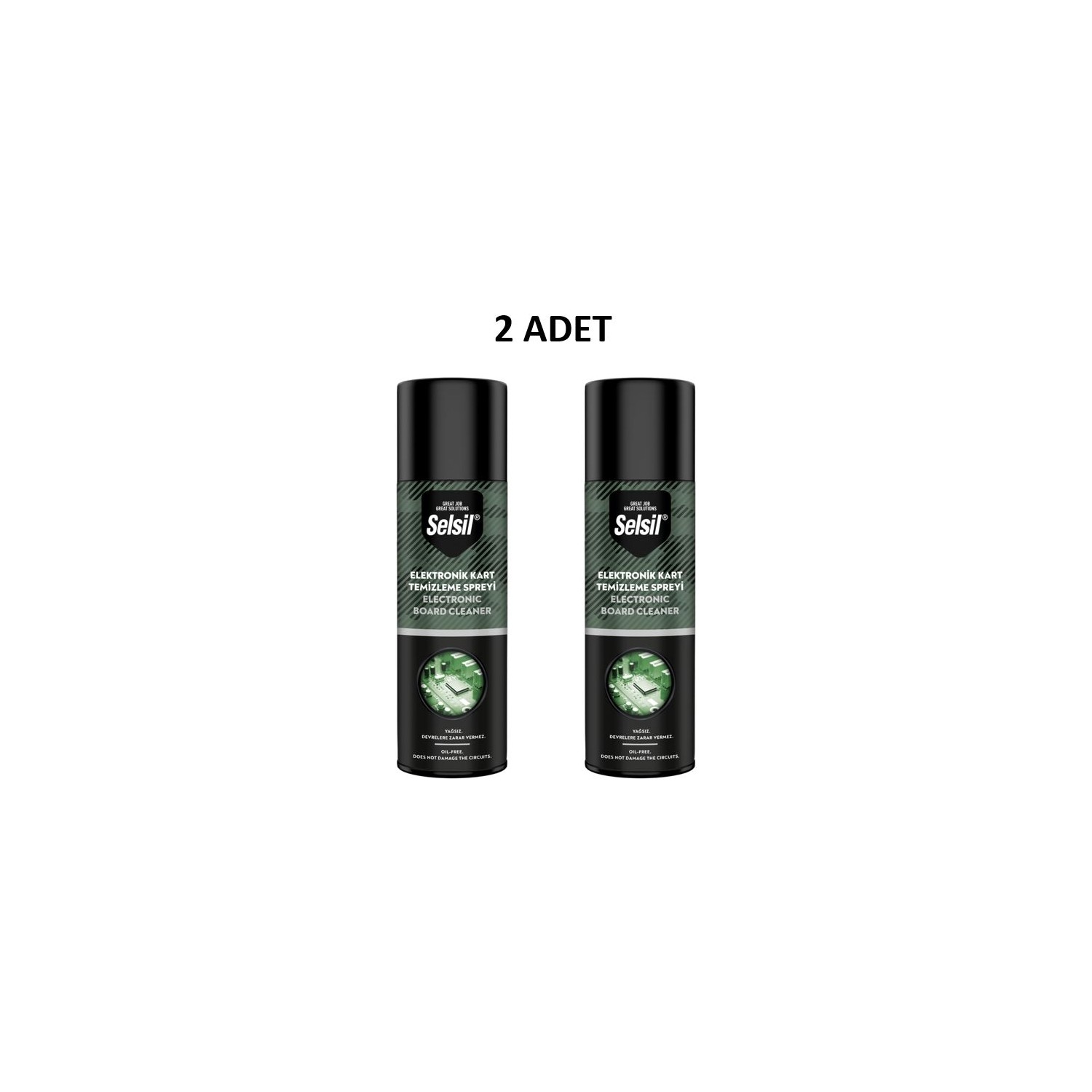 Selsil Elektronik Devre Kart Temizleme Spreyi 200ML 2 Adet