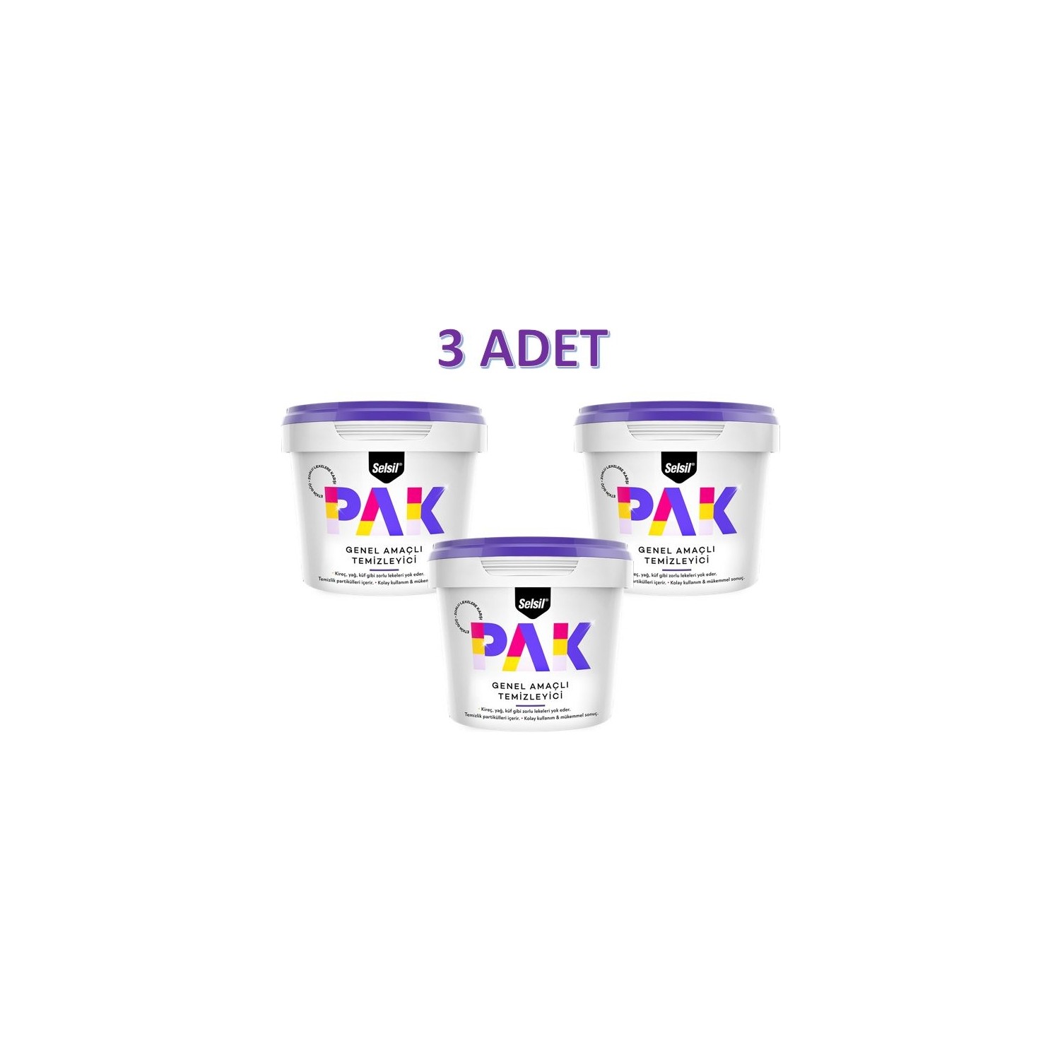 Selsil Pak Genel Amaçlı Temizleme 500GR 3 Adet