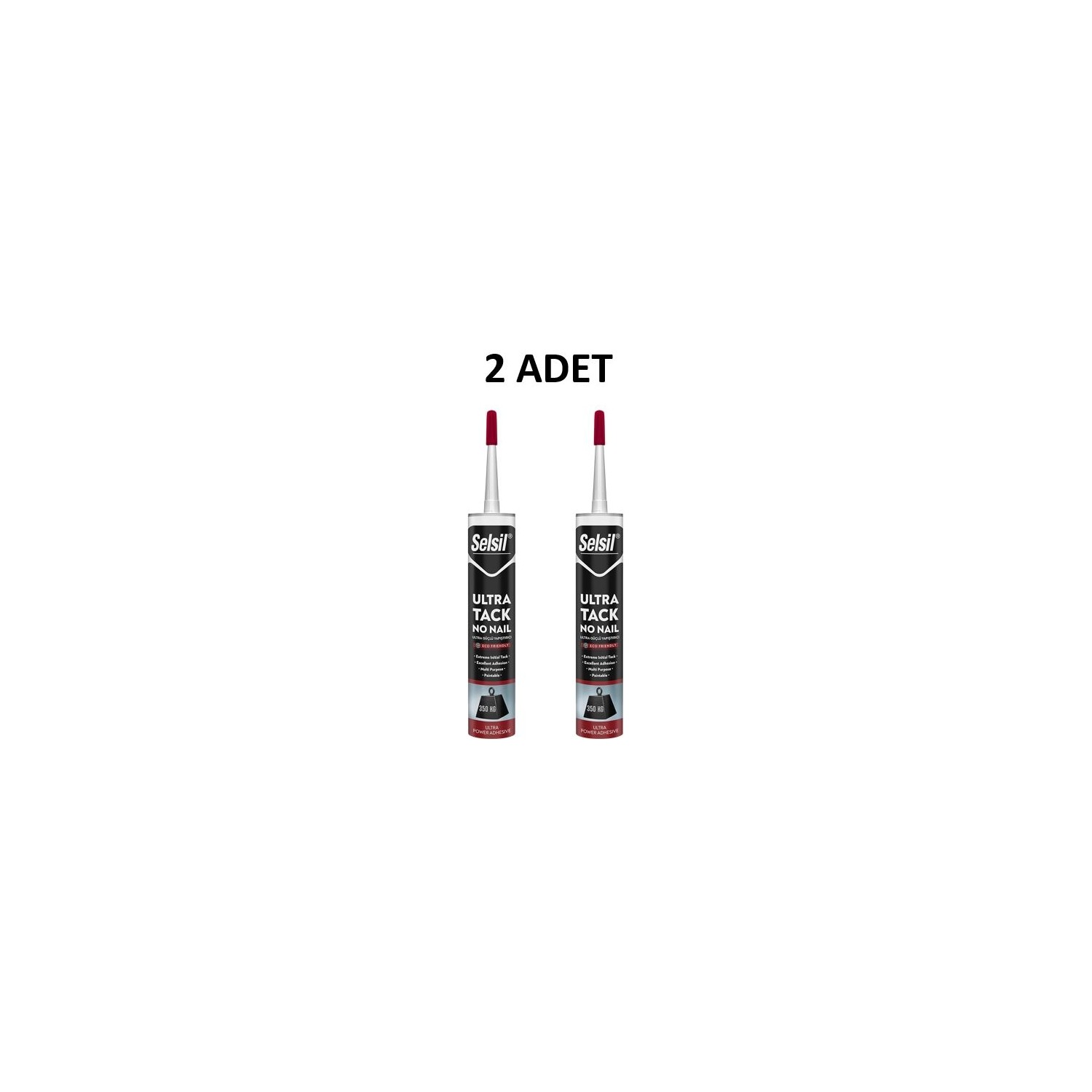 Selsil Ultra Tack Beyaz Silikon 290 ml 2 Adet