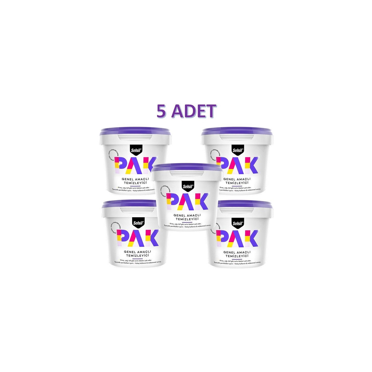 Selsil Pak Genel Amaçlı Temizleme 500GR 5 Adet
