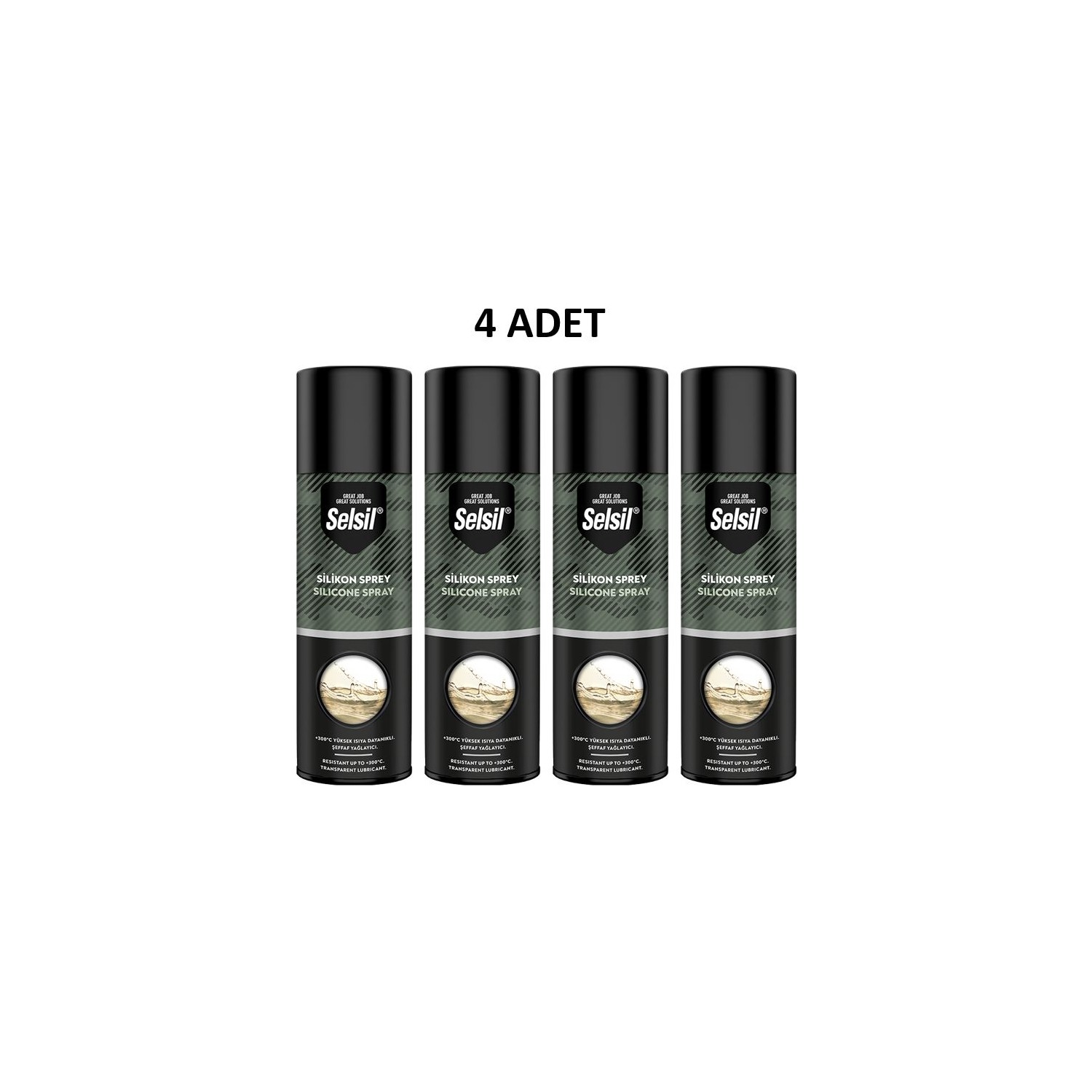 Selsil Silikon Sprey 200 ml 4 Adet