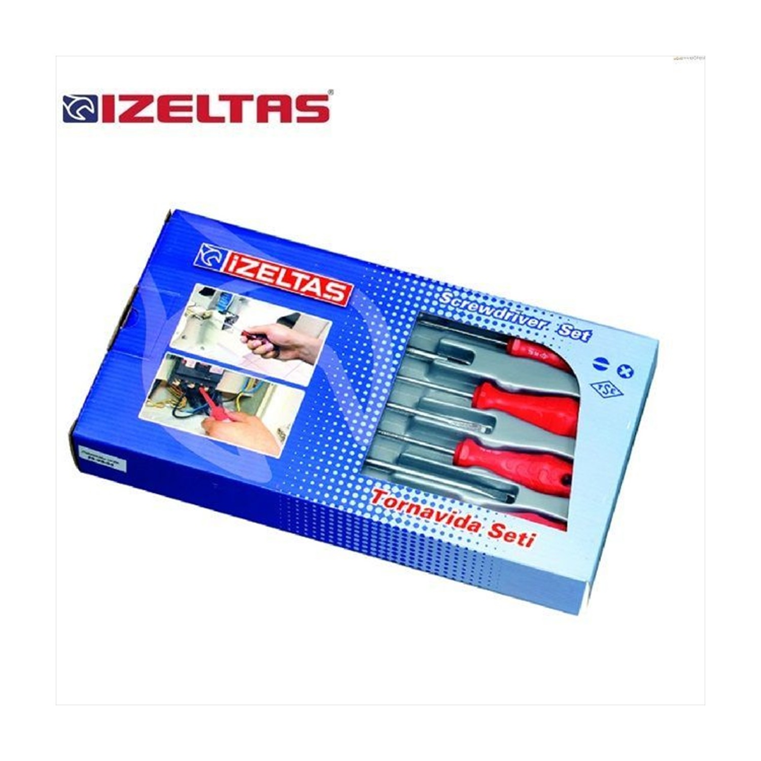 İzeltaş 4300 Rod Seri Tornavida Seti (7 Parça)
