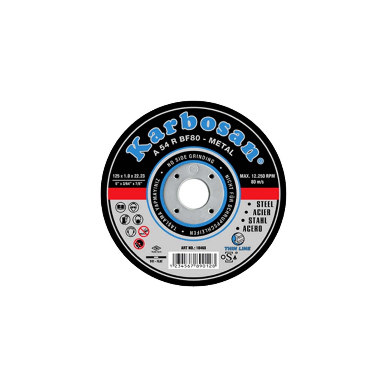 Karbosan Metal (Nk) Taşlama Diski 180X6.4X22.23 (10’Lu)