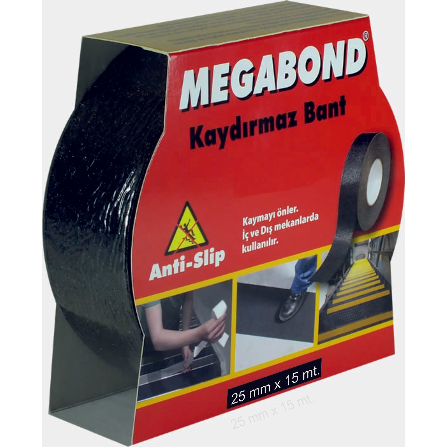 Megabond Kaydırmaz Bant Merdiven Zemin 25 X 15 Metre