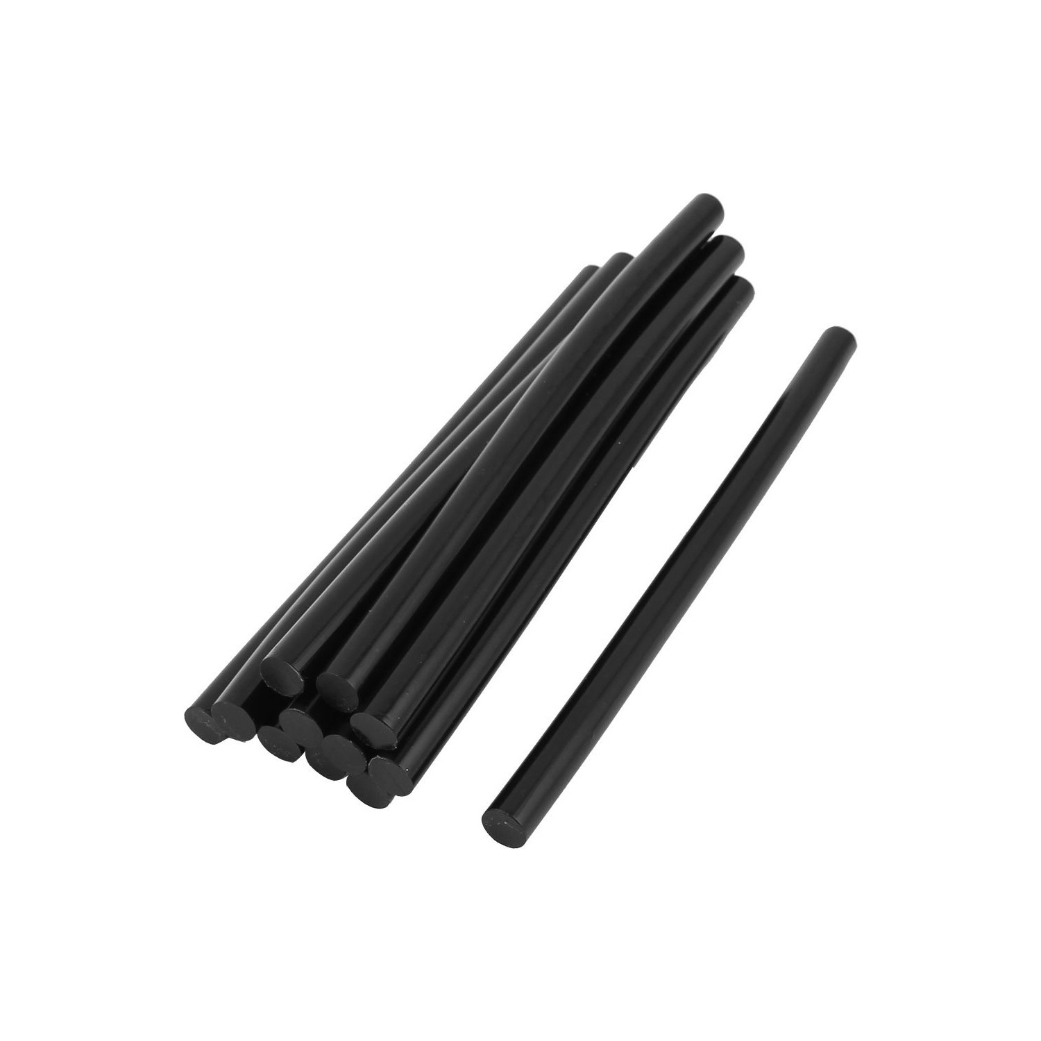 Winnboss Siyah Silikon 10’lu Sıcak Mum Silikon 11 mm x 30 cm Kalın Silikon