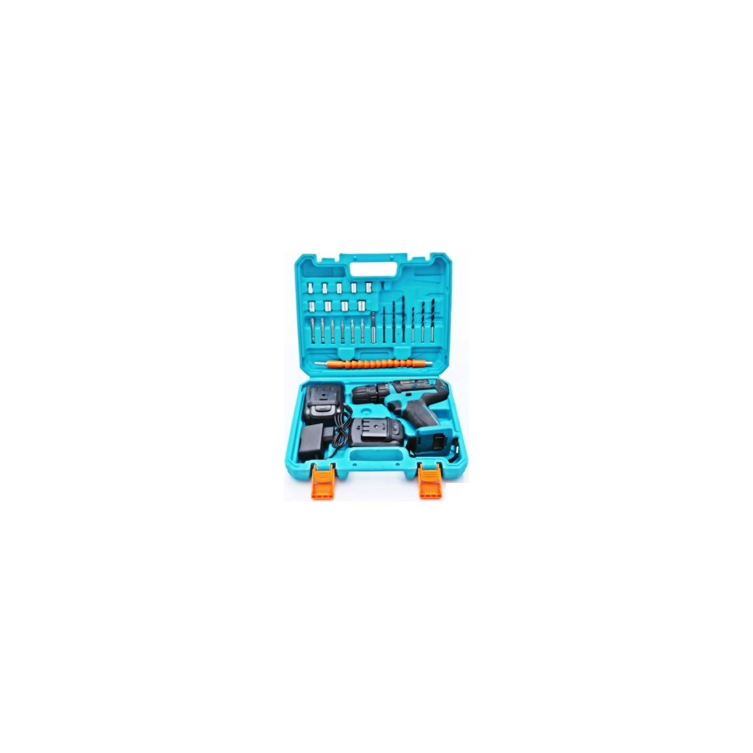 Maxstar 18V Lı-On Çift Akülü Şarjlı Matkap Vidalama + 23 Parça Set