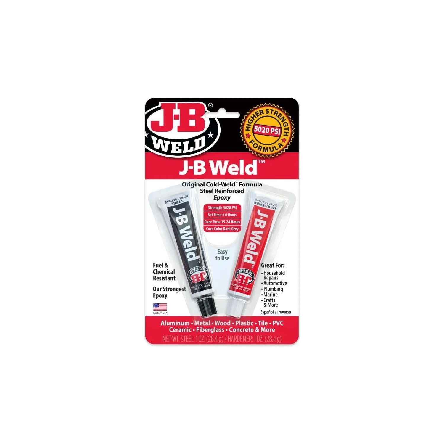 JB Weld Adhesive Weld - Çiftli Epoksi Yapıştırıcı ve Tamir Macunu Metal Dolgulu