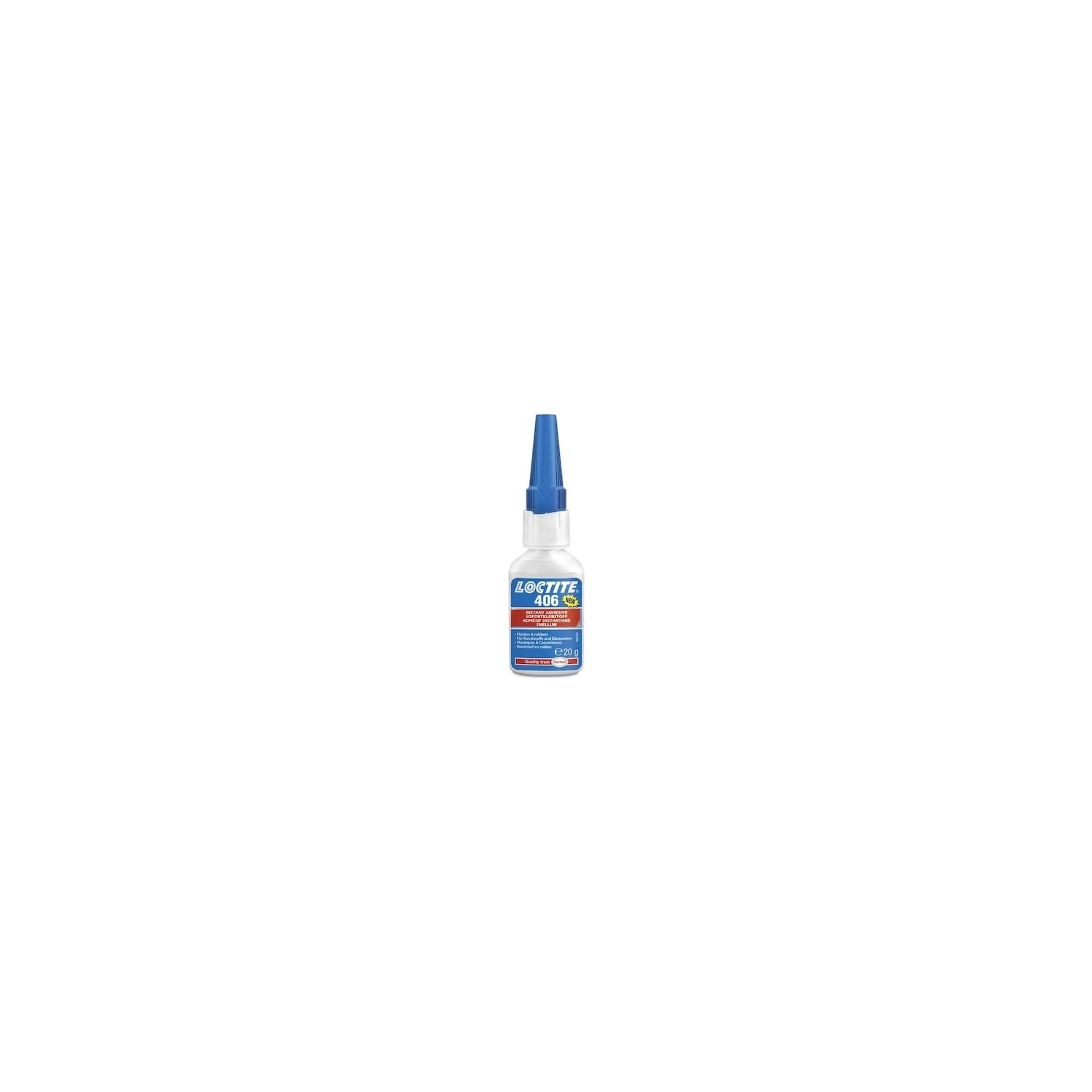 Loctite 406 Plastik ve Kauçuk Yüzey Için Hızlı Yapıştırıcı 20 gr