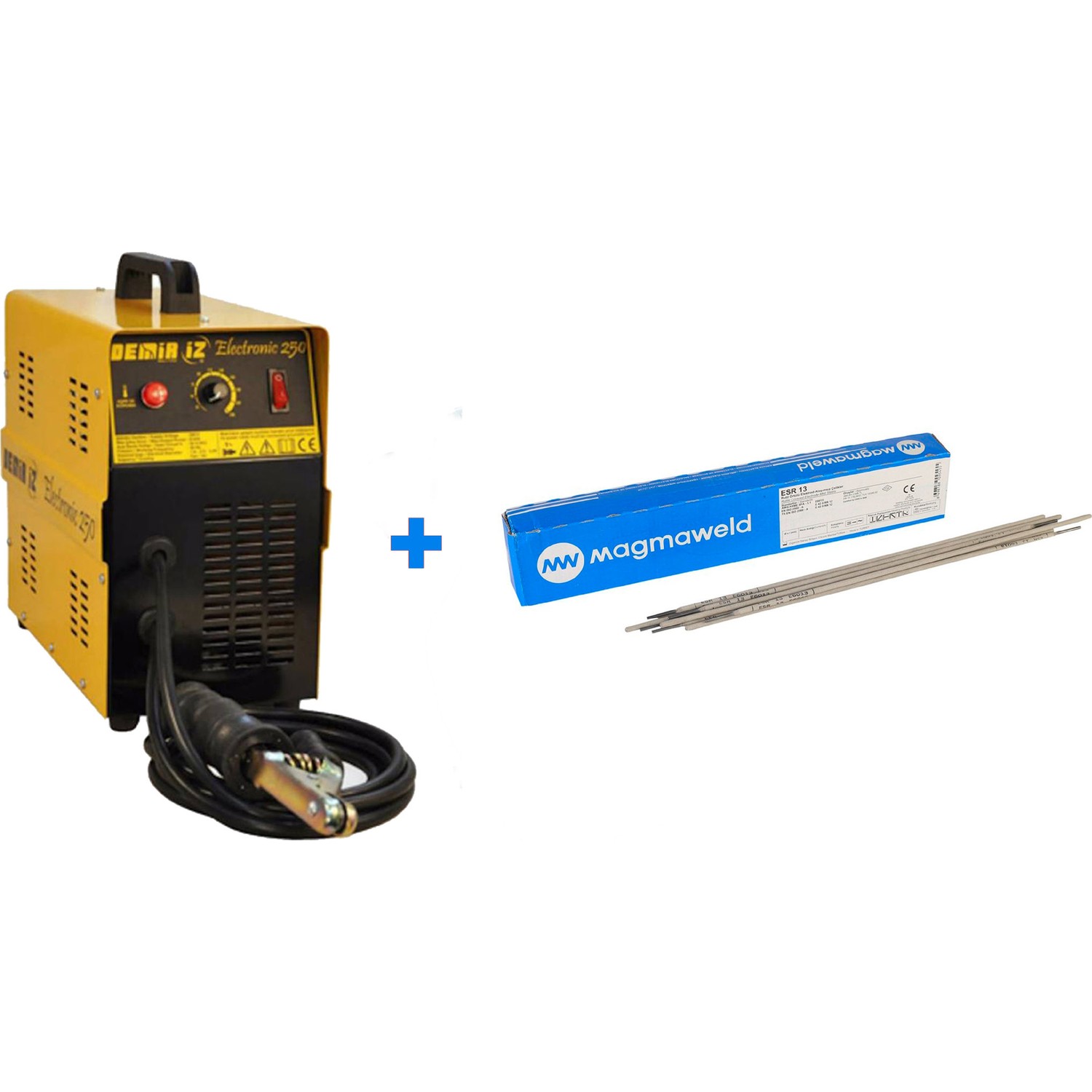 Demiriz 250 Amper Bakır Sargılı Kaynak Makinası + Magmaweld 100 Adet 2.50 Mm Rutil Elektrod