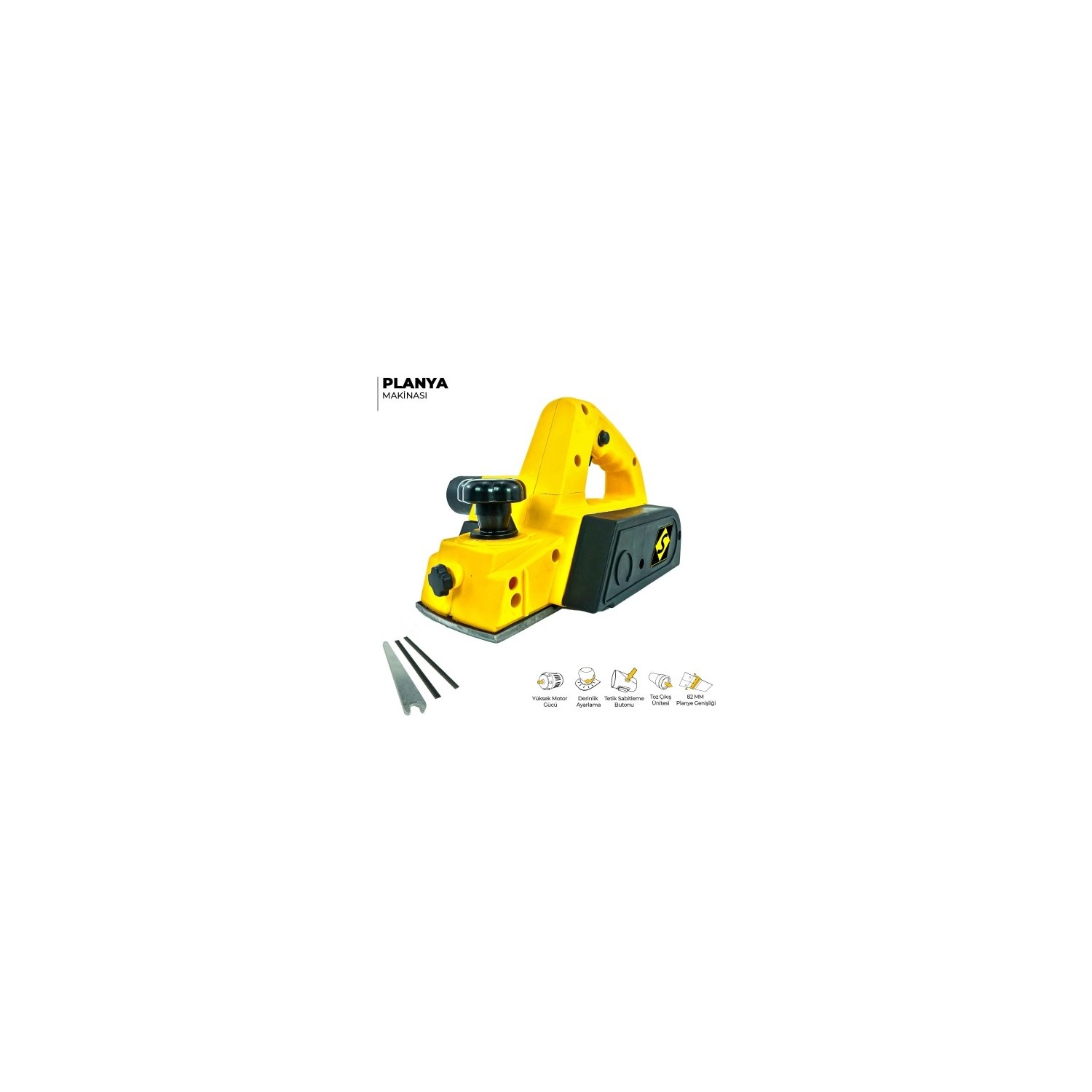 Sturdy Power Tools 3000 Watt Magnezyum Çift Bıçaklı Sjs Metal Şanzuman Planya Makinası
