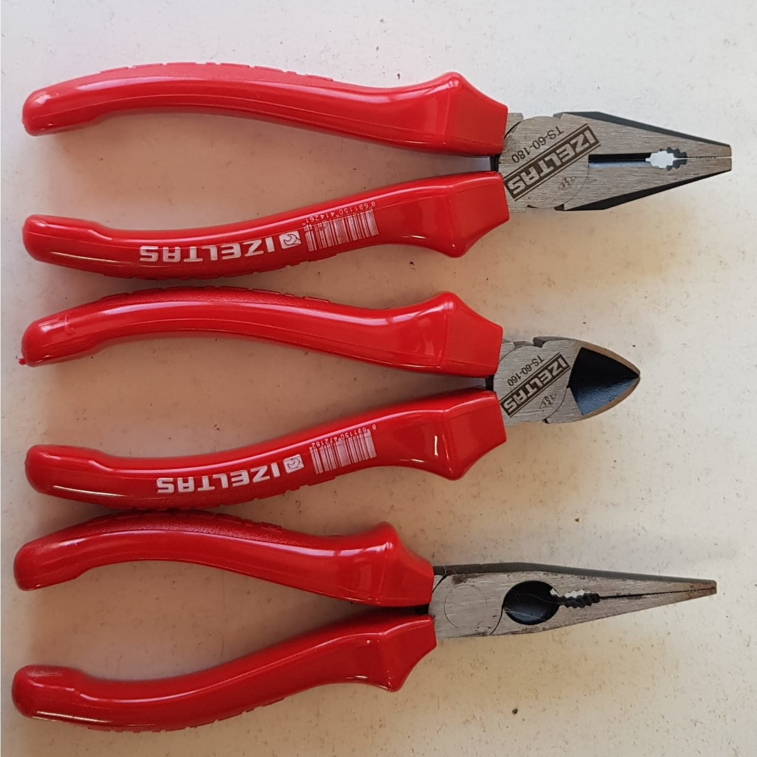 Izeltaş 180 mm Pense 160 mm Yankeskı 160 mm Kargaburun