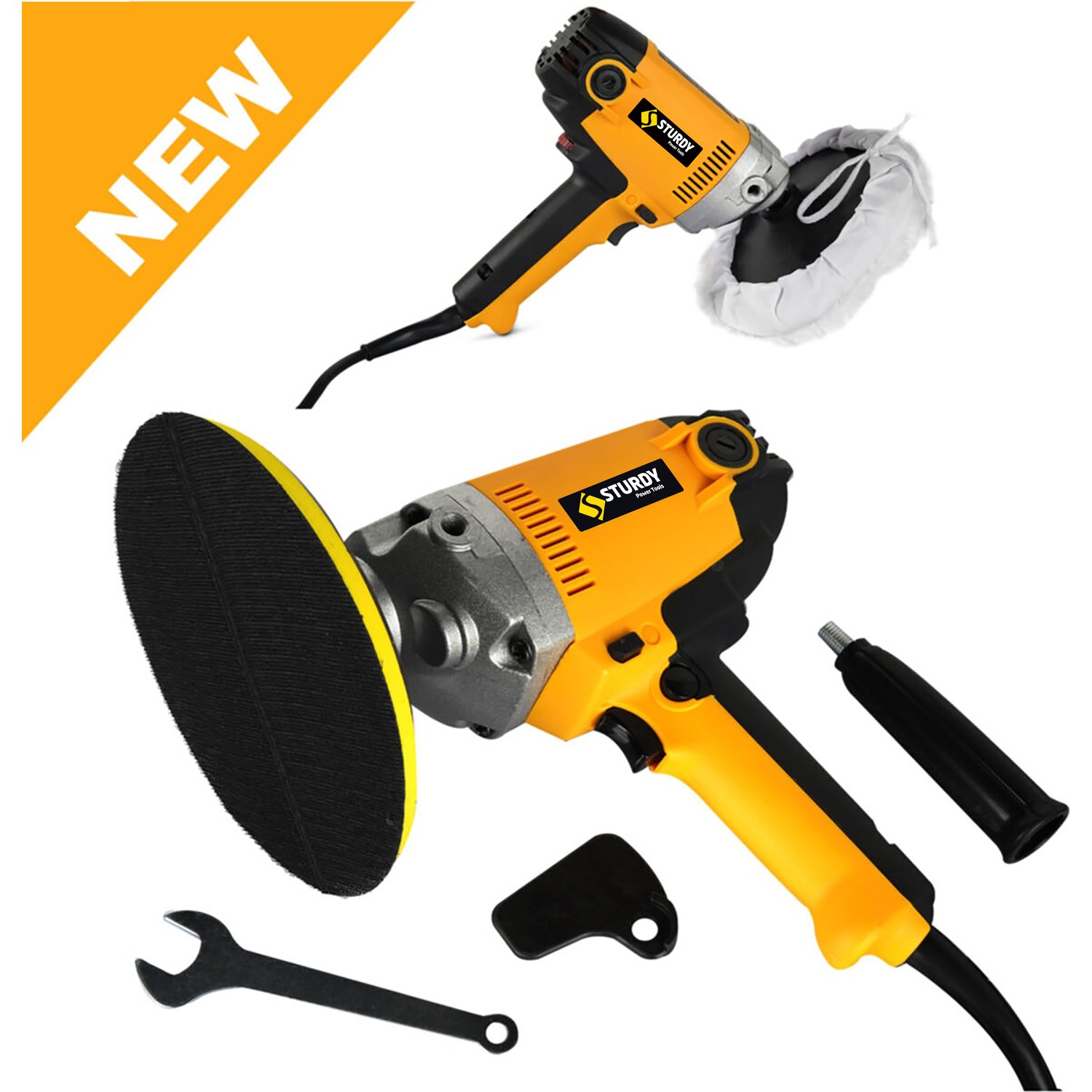 Sturdy Power Tools 900 W 6 Kademe Devir Ayarlı Koltuk Yıkama Polisaj Makinesi