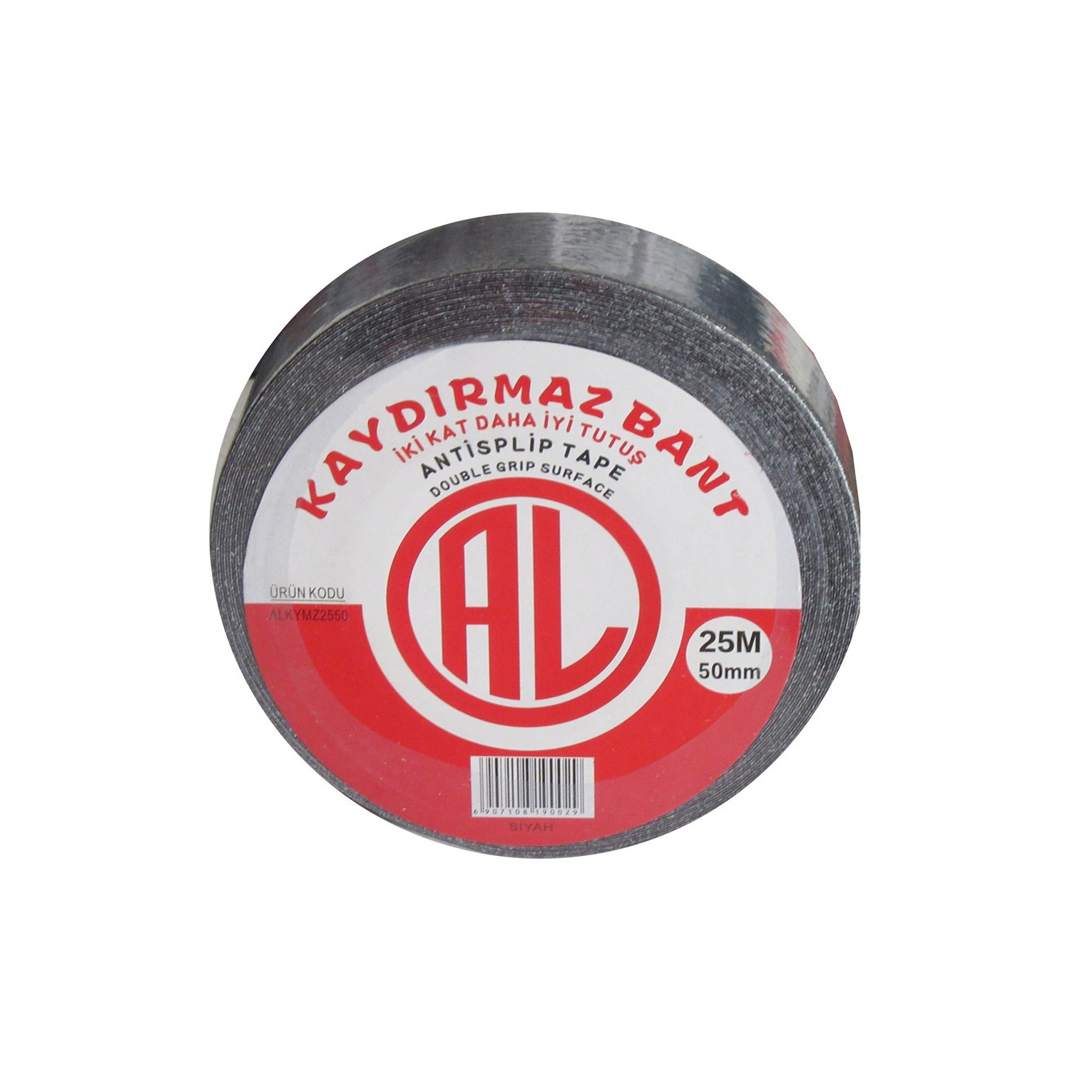 Al Kaydırmazlık Bandı 50 Mm 25 Mt Siyah