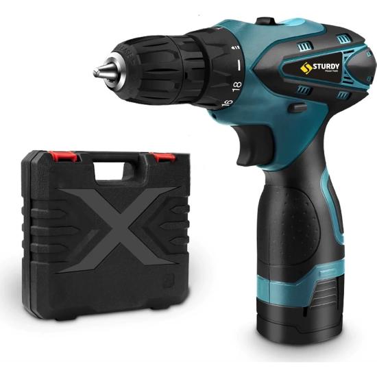 Sturdy 32V 5AH Lıon Armut Tıp  New Stater Seri  Şarjlı Matkap 27 Parça Setli