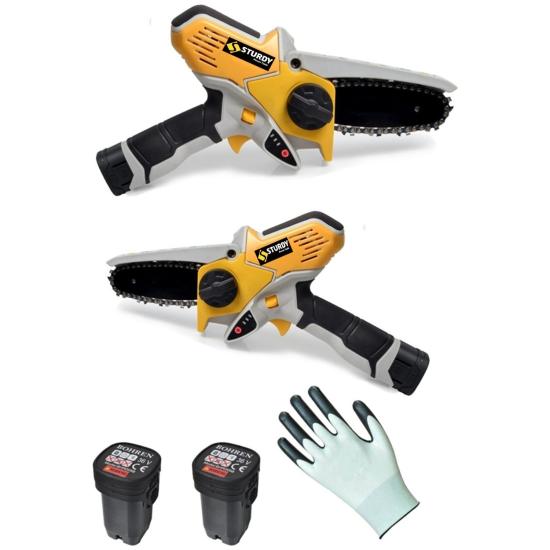 Sturdy Power Tools Japon Technologymagic Saw X-Torq Li-On Akülü Seri Dal Kesme Testere Makinası Çift Akülü