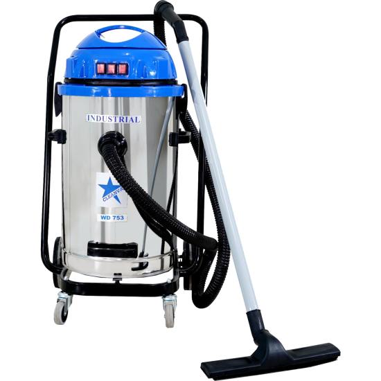 Cleanvac WD753 Üç Motorlu 3600watt Sanayi Tipi Islak-Kuru Süpürge