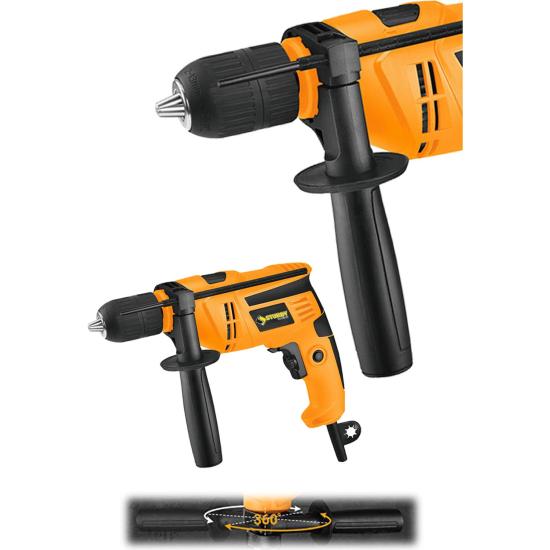 Sturdy Japon Techno Hummer Drill 3800 V 35.000 Rpm Sjs Metal Sanzıman  Rock Serı Darbeli 13 mm Devir Ayarlı Matkap