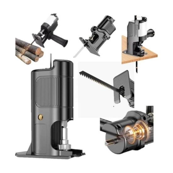 Sturdy  Şarjlı - Elektrikli Matkap Pistonlu Jig Testere Aparatı Ağaç Metal Işleme Adaptörü