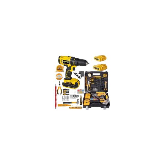Sturdy Japon Technology 56V8AH K-T-G Seri Metal Şanzuman Şarjlı Çift Akülü Matkap 39 Prç Uç Setli